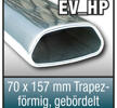 SuperSport avgasr”r variant "HP" 70x157 Trapetsprofil, med p„rlstav rim
