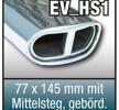 SuperSport avgasr”r variant HS1 "77x142mm avrundas sm”g (med den centrala bar)