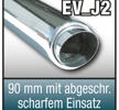 SuperSport avgasrör variant "J2" 90mm b”jd med uppsats 76mm, skarp Kant, med absorber
