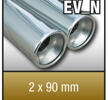 SuperSport avgasr”r variant "N" 2x90mm rund,