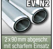 SuperSport avgasr”r variant "N2" 2x90mm f”ryngrad, skarp kant
