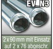 SuperSport avgasr”r variant "N3" 2x90mm grb”rdelt 76mm avsiktligt, skarp kant