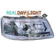 Strålkastare DRL LED. VW Caravelle T5 krom