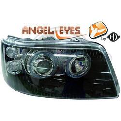 Designlampor/styling - Volkswagen - T5/Multivan/Caravelle 03-10 - Strålkastare Angel Eyes. VW Caravelle T5 svart