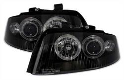Designlampor/styling - Audi - A4 Lim/Avant(8E) 00-04 - Angel Eyes Xenon strålkastare Audi A4 8E i svart