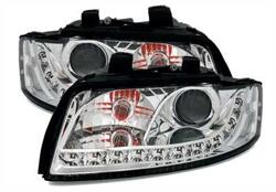 Designlampor/styling - Audi - A4 Lim/Avant(8E) 00-04 - Xenon Strålkastare med LED till Audi A4 8E i krom.