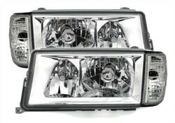 Designlampor/styling - Mercedes - W 201 190E - Strålkastare till Mercedes 190E W201 i klarglas