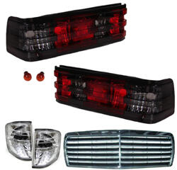 Designlampor/styling - Mercedes - W 201 190E - Set med grill, baklampor och frontblinkers till Mercedes 190E W201