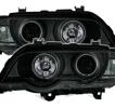CCFL Angel Eyes strålkastare för BMW X5 i svart