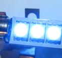 Canbus spollampa 3 SMD dioder Blå 39 mm