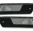 Sidoblinkers vit med svart ram E32, 34, 36