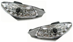Designlampor/styling - Peugeot - Peugeot 206 Strålkastare DRL/LED