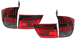 Designlampor/styling - BMW - BMW X5 - BMW X5  2006- Typ E70 LED bakljus, rödsvarta