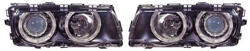 Designlampor/styling - BMW - BMW 7 er E38 - BMW E38 98-01 - XENON ANGEL EYES Svarta