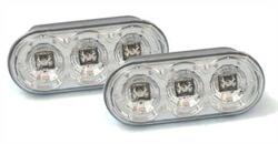 Designlampor/styling - Volkswagen - Golf 3 - LED-sidblinkers (oval) / Krom (Par)