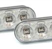 LED-sidblinkers (oval) / Krom (Par)