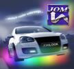 Under-Car Kit, LED flerfärgad, flexibel, med radiostyrning, 23 program + ljudkontrol