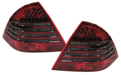 Designlampor/styling - Mercedes - W 203 C-klass - Mercedes W203 Bj.04-07 LED BAKljus röd-svart