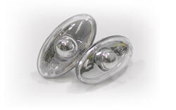 Designlampor/styling - Peugeot - Peugeot 206 98-05 KLARGLAS sidoblinkers i krom