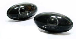 Designlampor/styling - Peugeot - Peugeot 206 98-05 KLARGLAS sidoblinkers i svartkrom