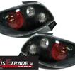Peugeot 206 CC, 98-06 klarglas bakljus i svart