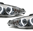 Peugeot 206 Strålkastare Angel Eyes CCFL