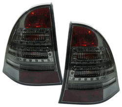 Designlampor/styling - Mercedes - W 203 C-klass - Mercedes W203 Wagon - EE LED bakljus SVART