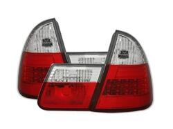 Designlampor/styling - BMW - BMW 3 er E46 - Baklampor - Baklampor LED i röd & kromat klarglas till Touring E46