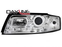Designlampor/styling - Audi - A4 Lim/Avant(8E) 00-04 - AUDI A4 02-05 Headlight DayLine 8HE TFL-look krom
