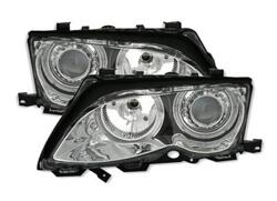 Designlampor/styling - BMW - BMW 3 er E46 - Angel Eyes BMW E46 Sedan / Krom