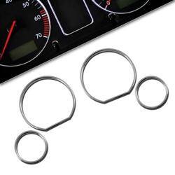 Kromade instrumentringar BMW E46