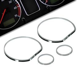Kromade instrumentringar Golf 3 Polo 6N Vento